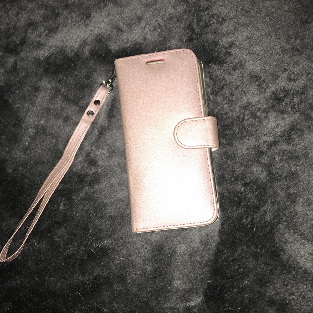 Samsung Galaxy S8 Rose Gold Wristlet Case